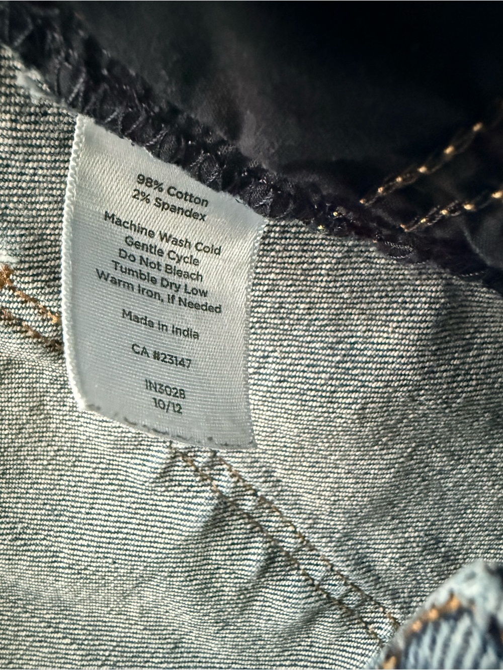 Talbots Straight-Leg Dark Blue Jeans - Picture 4 of 4